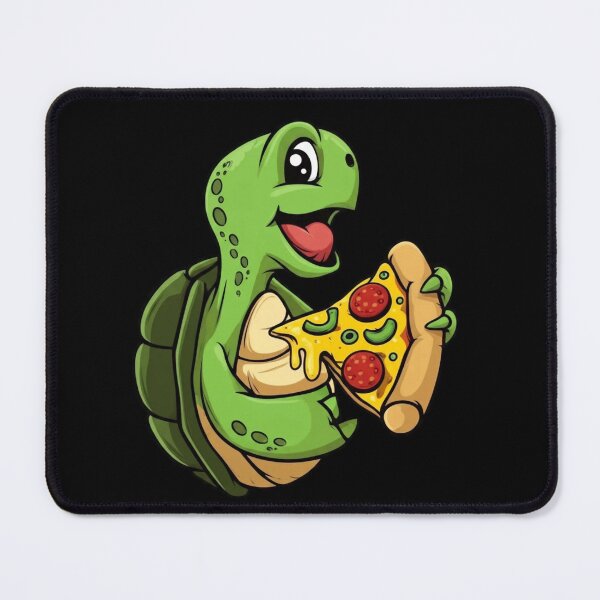 Item preview, Cute Turtle Holding Pizza Slice – Funny Kawaii Cartoon Vector | Sticker & T-Shirt Design designed and sold by ColorSplash123.