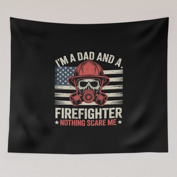 Item preview, I'M A Dad And a Firefighter Fireman patriotic, american flag designed and sold by sols.