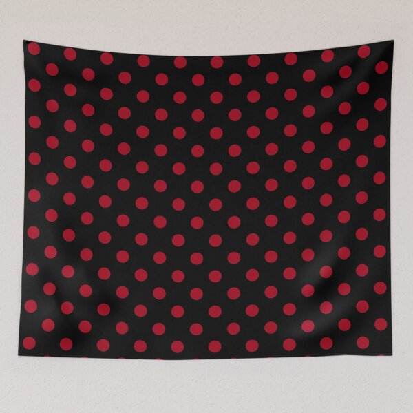 Item preview, Red Polka Dots On Black  designed and sold by POLKAIWERX.
