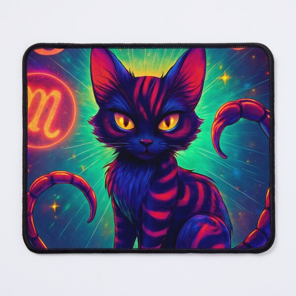 Item preview, Scorpio Zodiac Cat – Astrology Horoscope Design designed and sold by Luis Betancourt illustrations.