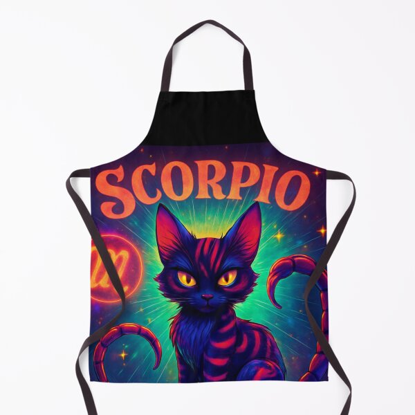 Item preview, Scorpio Zodiac Cat – Astrology Horoscope Design designed and sold by Luis Betancourt illustrations.