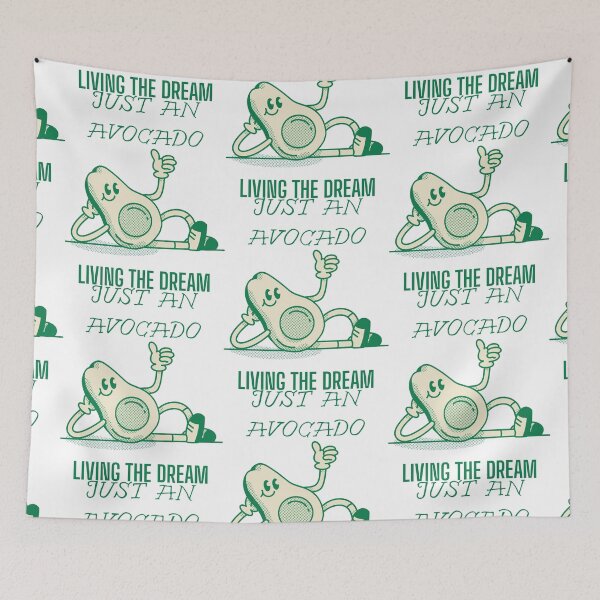 Item preview, Classic Green and Cream Avocado Cartoon Drawing designed and sold by SplashTastic.