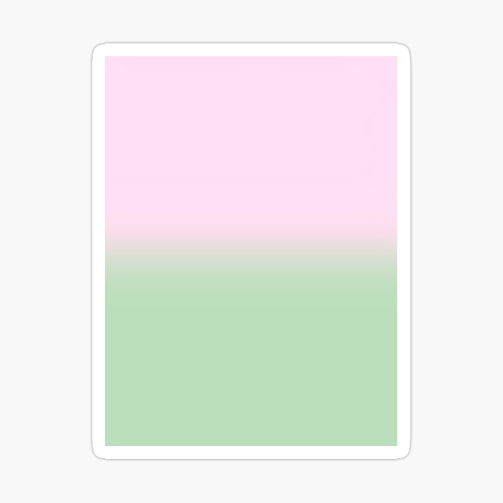 Aesthetic Light Pink and Sage Green Gradient iPhone Case
