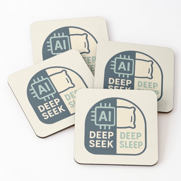 Item preview, Deep Seek / Deep Sleep — AI vs. Nap Meme designed and sold by Bratak.