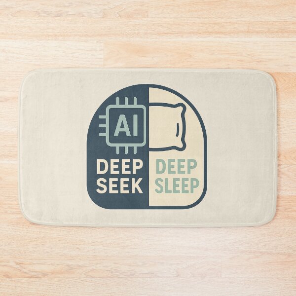 Item preview, Deep Seek / Deep Sleep — AI vs. Nap Meme designed and sold by Bratak.