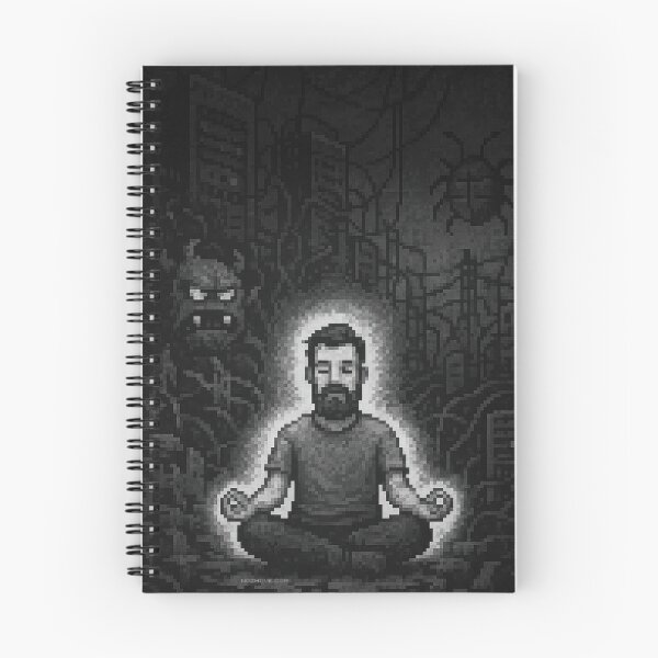 Item preview, No Bugs – No Stress – Pixel Art in Grayscale designed and sold by nozhove.