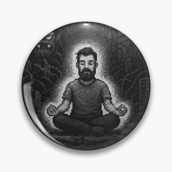 Item preview, No Bugs – No Stress – Pixel Art in Grayscale designed and sold by nozhove.
