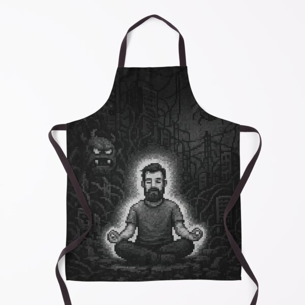 Item preview, No Bugs – No Stress – Pixel Art in Grayscale designed and sold by nozhove.