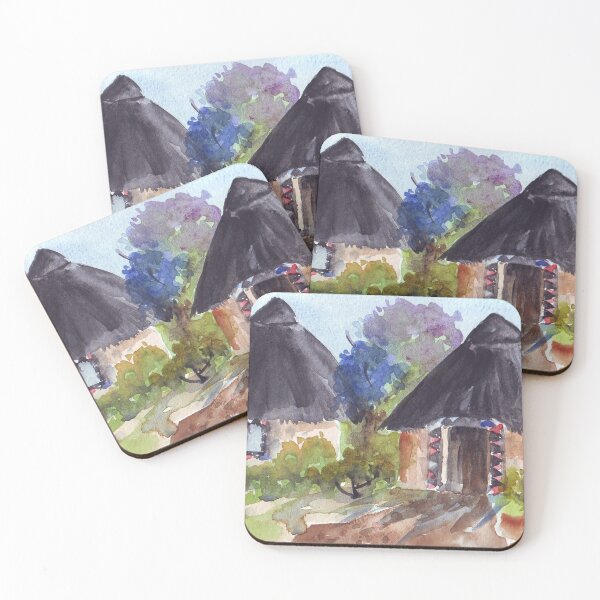 Item preview, Lodge décor - Ndebele huts designed and sold by Maree Clarkson .