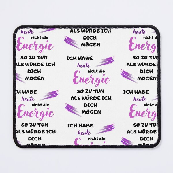 Item preview, “I don’t have the energy today…” – Sarcastic saying – Cheeky statement for every day – Fun design for the office & everyday life designed and sold by MitMopsundHerz Rosinchens_Welt.