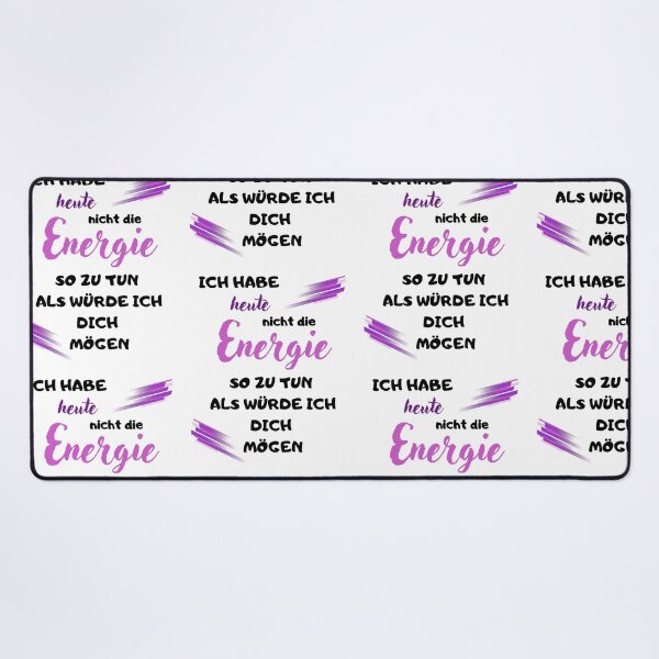 Item preview, “I don’t have the energy today…” – Sarcastic saying – Cheeky statement for every day – Fun design for the office & everyday life designed and sold by MitMopsundHerz Rosinchens_Welt.