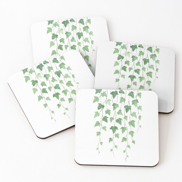 Item preview, Hand-Painted Ivy on the Wall – Green Watercolor Botanical  designed and sold by svarupa.