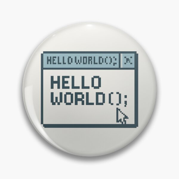 Item preview, HELLO WORLD(); —Vintage OS Coding Window designed and sold by Bratak.