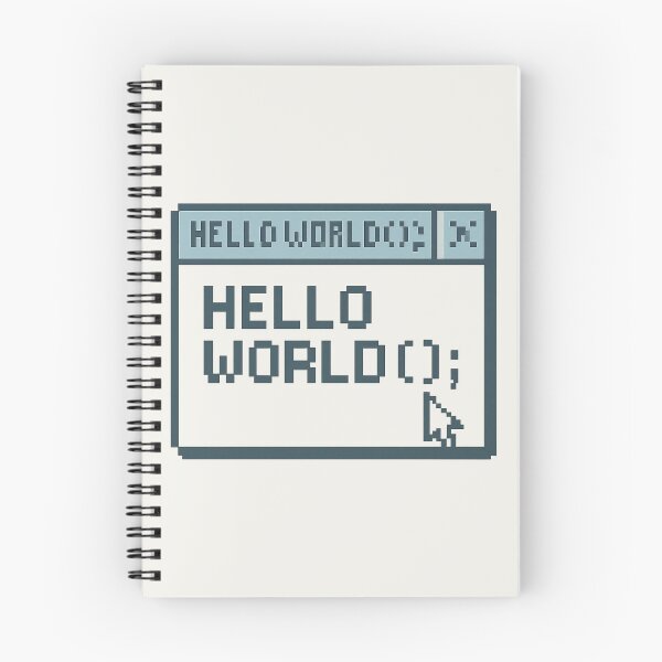 Item preview, HELLO WORLD(); —Vintage OS Coding Window designed and sold by Bratak.