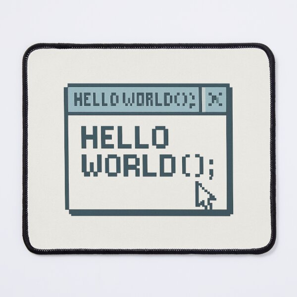 Item preview, HELLO WORLD(); —Vintage OS Coding Window designed and sold by Bratak.