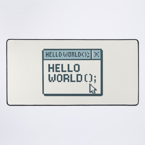 Item preview, HELLO WORLD(); —Vintage OS Coding Window designed and sold by Bratak.