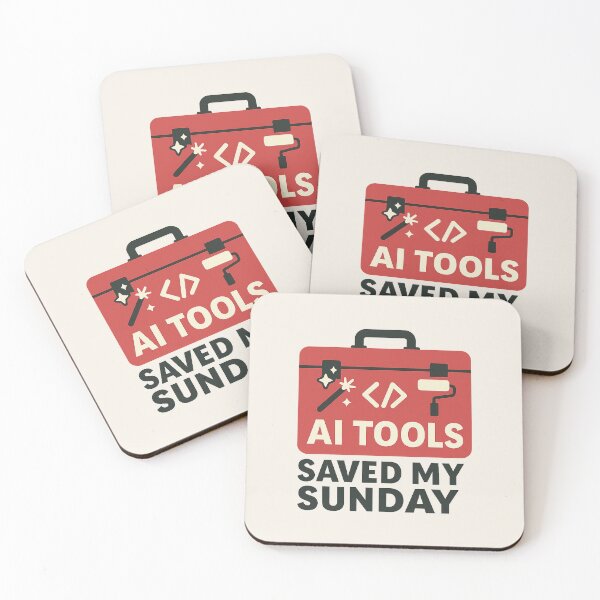 Item preview, AI Tools Saved My Sunday — Toolbox Meme Design designed and sold by Bratak.