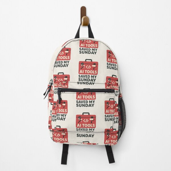 Item preview, AI Tools Saved My Sunday — Toolbox Meme Design designed and sold by Bratak.