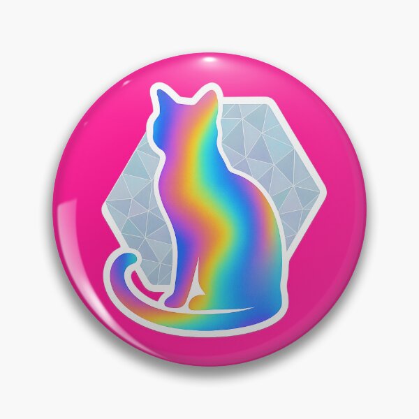 Item preview,  "Cosmic Cat Magic - Rainbow Prism Geometric Feline Wonder Sticker" designed and sold by Striklet.