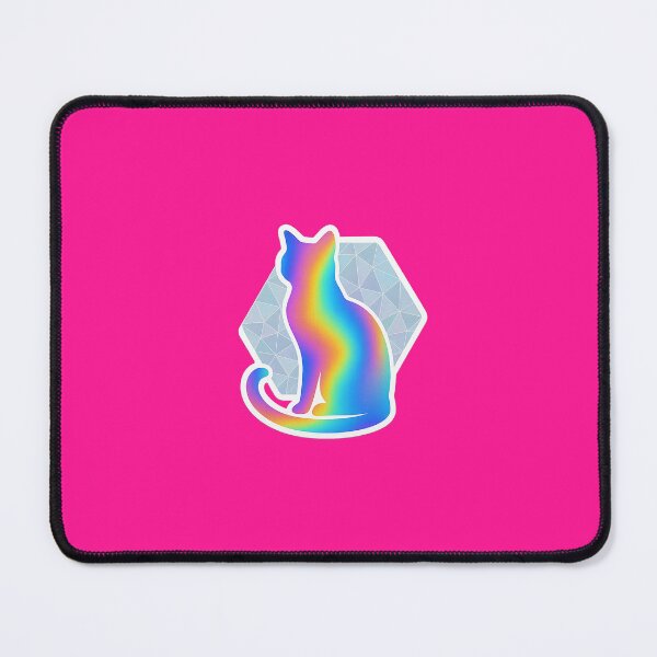 Item preview,  "Cosmic Cat Magic - Rainbow Prism Geometric Feline Wonder Sticker" designed and sold by Striklet.