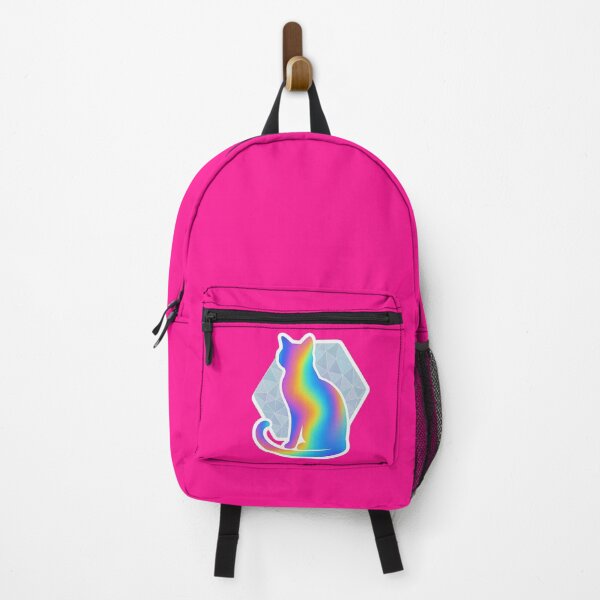 Item preview,  "Cosmic Cat Magic - Rainbow Prism Geometric Feline Wonder Sticker" designed and sold by Striklet.