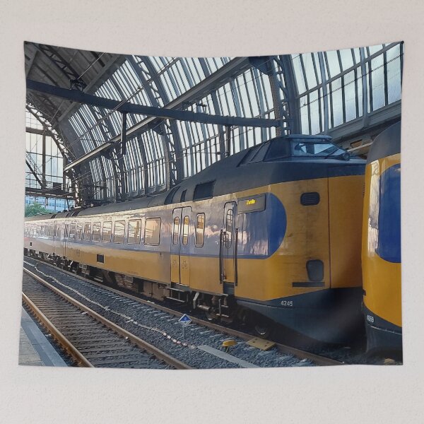 Item preview, Long Distance Train Waiting to Leave designed and sold by hajarsdeco.