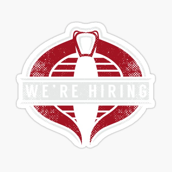 We Are Hiring Sticker For Sale By Pdism Redbubble 
