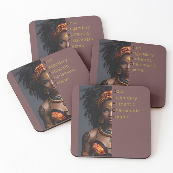 Item preview, B.L.A.C.K. Bold Legendary Authentic Charismatic Keeper Afrocentric Design designed and sold by GuidedFaithCo.