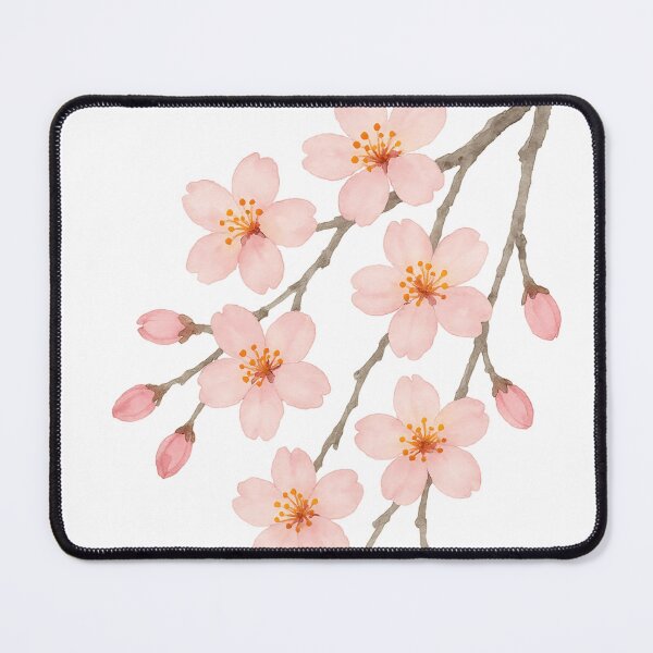 Item preview, Hand-Painted Cherry Blossom – Pink Watercolor Floral designed and sold by svarupa.