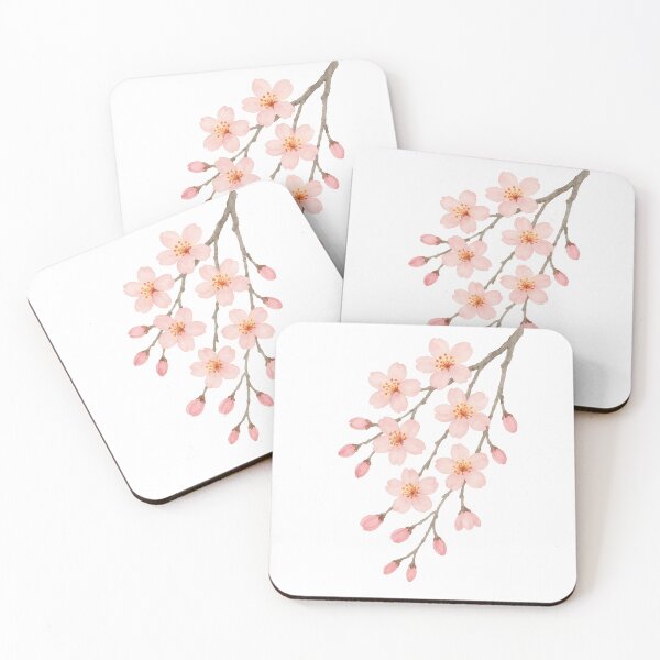 Item preview, Hand-Painted Cherry Blossom – Pink Watercolor Floral  designed and sold by svarupa.