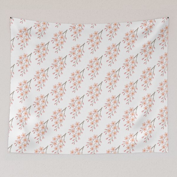 Item preview, Hand-Painted Cherry Blossom – Pink Watercolor Floral  designed and sold by svarupa.