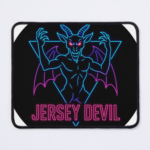 Item preview, Jersey Devil Neon Synthwave – Vaporwave Arcade Boss designed and sold by Folk Bestiary.