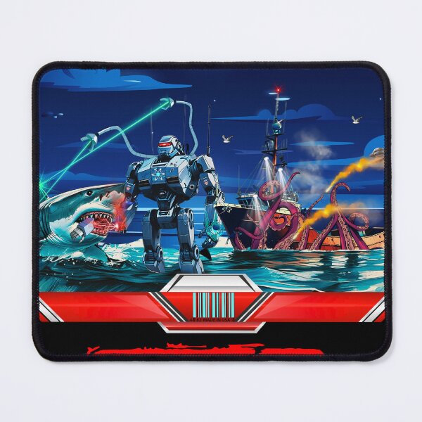 Item preview,  Atomic Robot VS Mega Shark, Sea Battle Rated R Movie   designed and sold by RodimusG1Art.
