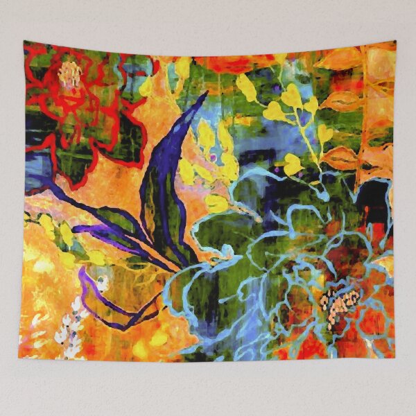 Item preview, Flower Abstract Painting designed and sold by ViaARTfactory.