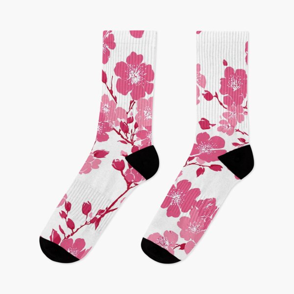 Item preview, White Pink Cherry Blossom Pattern designed and sold by GrinGalore.