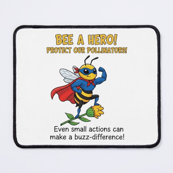 Item preview, Bee a Hero! Protect Our Pollinators! designed and sold by ART-POD-PL.