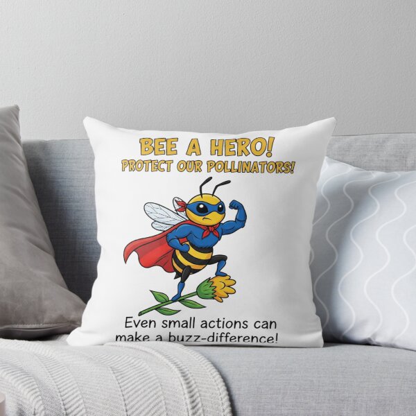 Item preview, Bee a Hero! Protect Our Pollinators! designed and sold by ART-POD-PL.