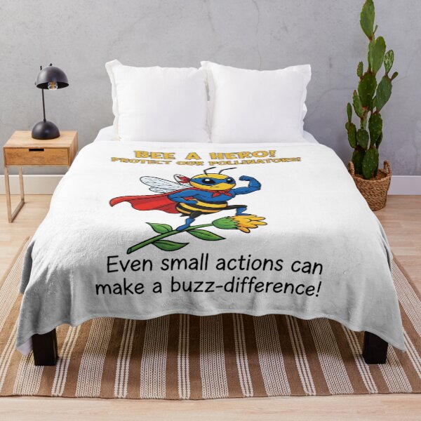 Item preview, Bee a Hero! Protect Our Pollinators! designed and sold by ART-POD-PL.