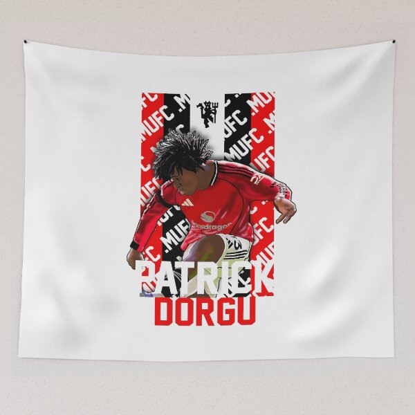 Item preview, Patrick Dorgu – Manchester United Prodigy Art designed and sold by GrizzlyCollective.