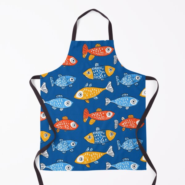 Item preview, Funny Fish Retro Sea Pattern designed and sold by SecretDicer.