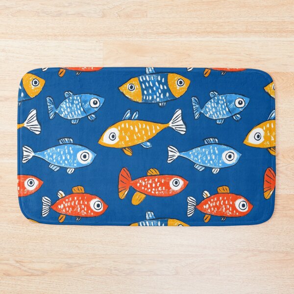 Item preview, Funny Fish Retro Sea Pattern designed and sold by SecretDicer.