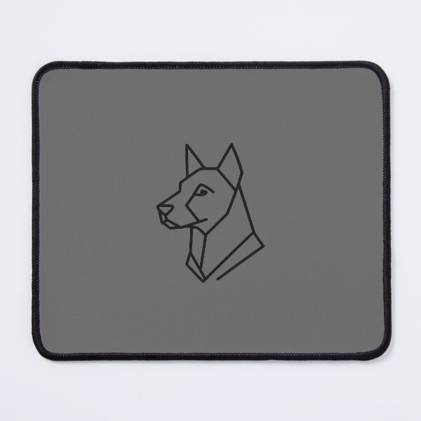Item preview, "Geometric Pup Love - Modern Line Art Dog Portrait Sticker" designed and sold by Striklet.
