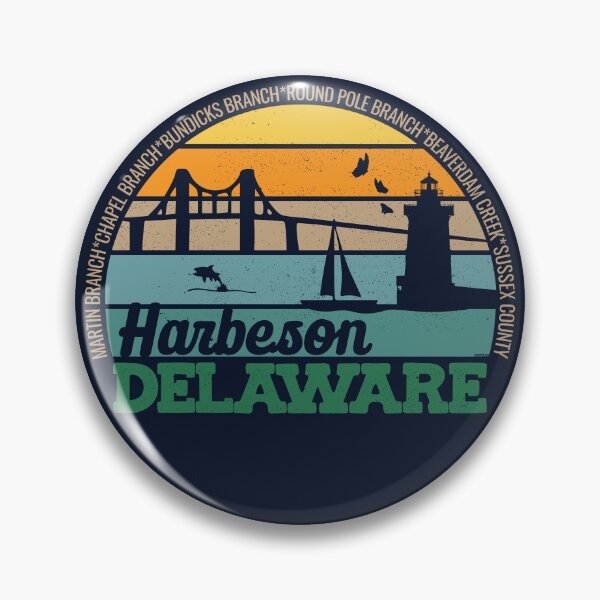 Item preview, Harbeson Delaware Retro Sunset Local Pride Logo  designed and sold by CRHPOD20.