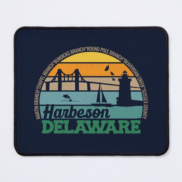 Item preview, Harbeson Delaware Retro Sunset Local Pride Logo  designed and sold by CRHPOD20.
