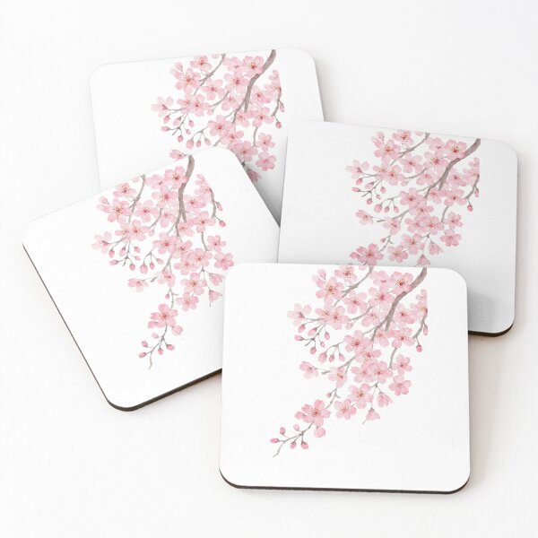Item preview, Hand-Painted Cherry Blossom – Pink Watercolor Floral  designed and sold by svarupa.