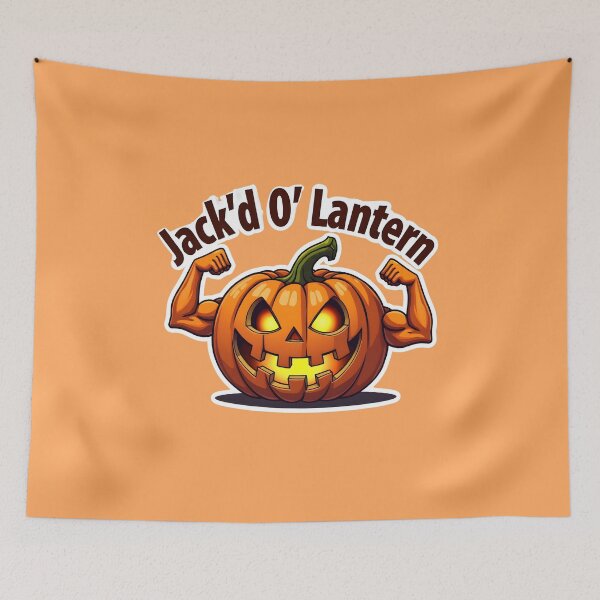 Item preview, Strong Jack O Lantern Halloween Pumpkin Flex Design designed and sold by HasHs.