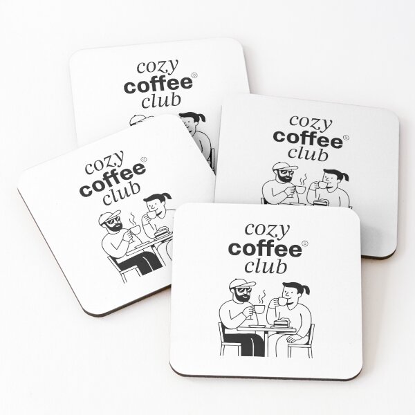 Item preview, cozy coffee club designed and sold by neonbluebubble.