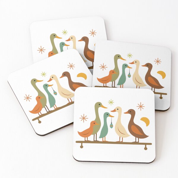 Item preview, retro ducks in a row designed and sold by toberags.