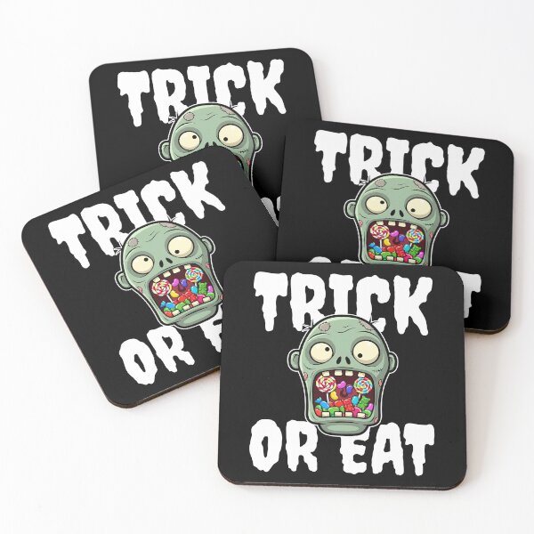 Item preview, TRICK OR EAT - ZOMBIE HALLOWEEN designed and sold by KEF Custom.