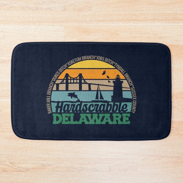 Item preview, Hardscrabble Delaware Retro Sunset Local Pride Logo  designed and sold by CRHPOD20.